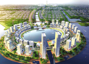 鄭東新區龍湖金（jīn）融島雨水收集利用係統